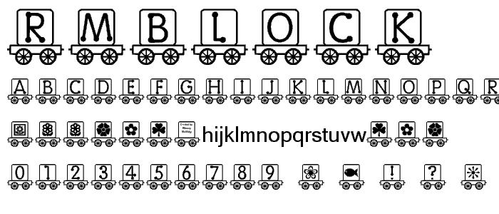 RMBlock   font